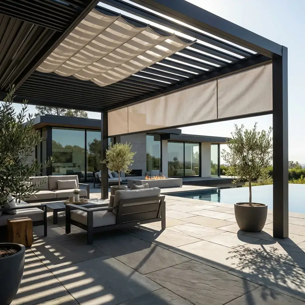 Pergolado Moderno com Cobertura